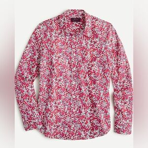 J. CREW Cotton Poplin Perfect Shirt Liberty Wiltshire Print size 2